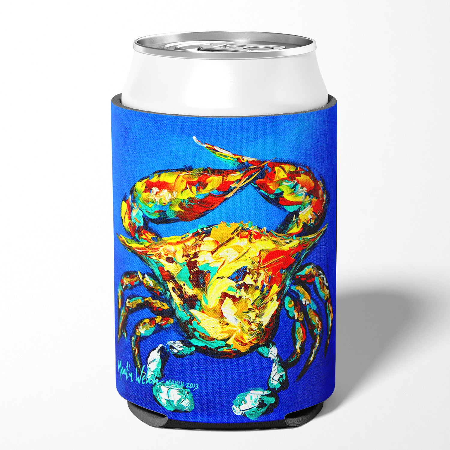 Crab Criss Crow Can or Bottle Beverage Insulator Hugger.