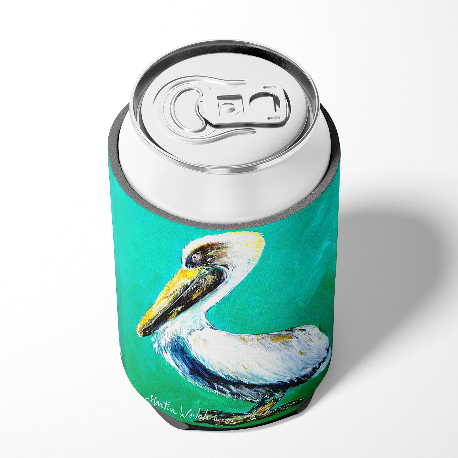 Bird - Pelican Lightin Up Can or Bottle Beverage Insulator Hugger