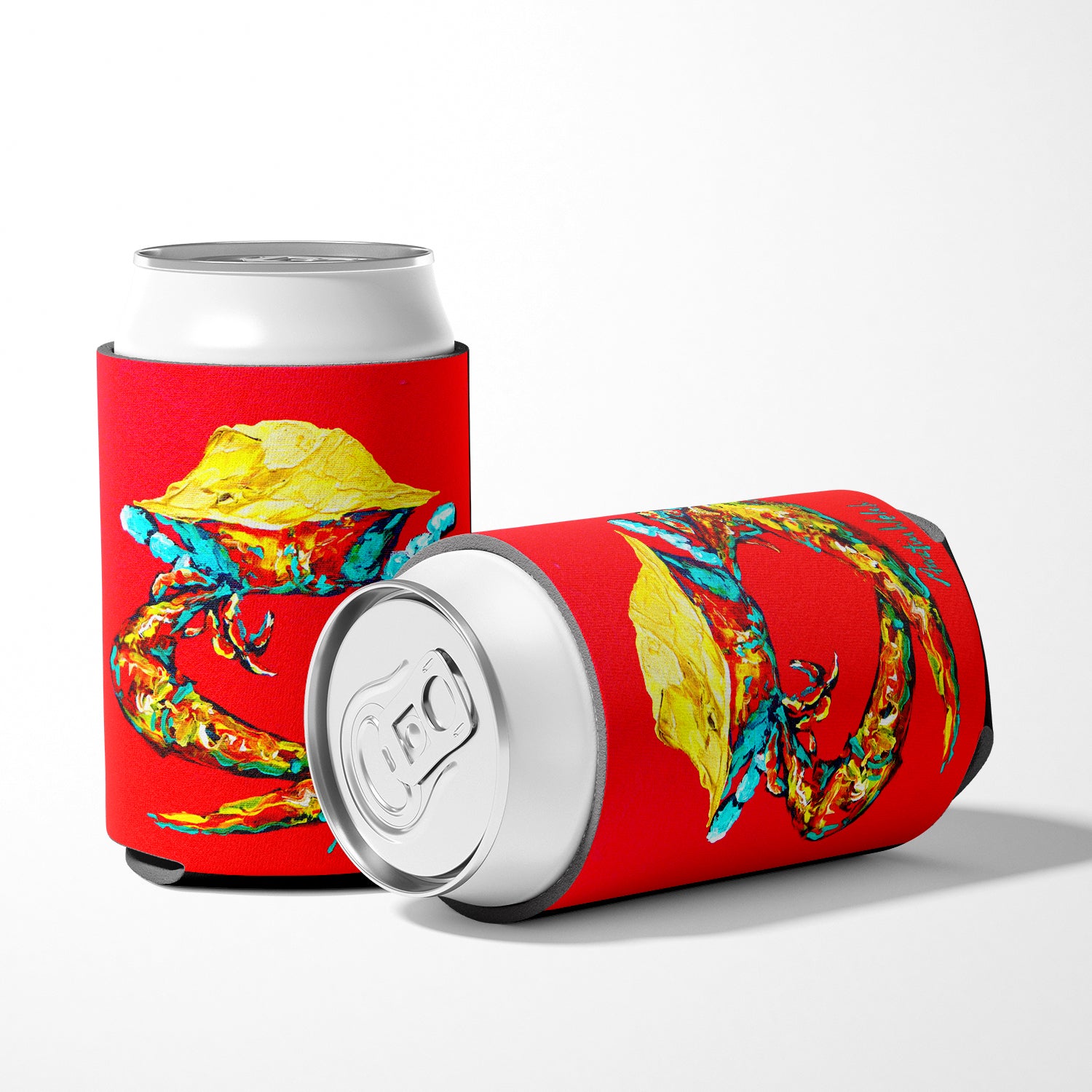 Crab Long Claw Can or Bottle Beverage Insulator Hugger.
