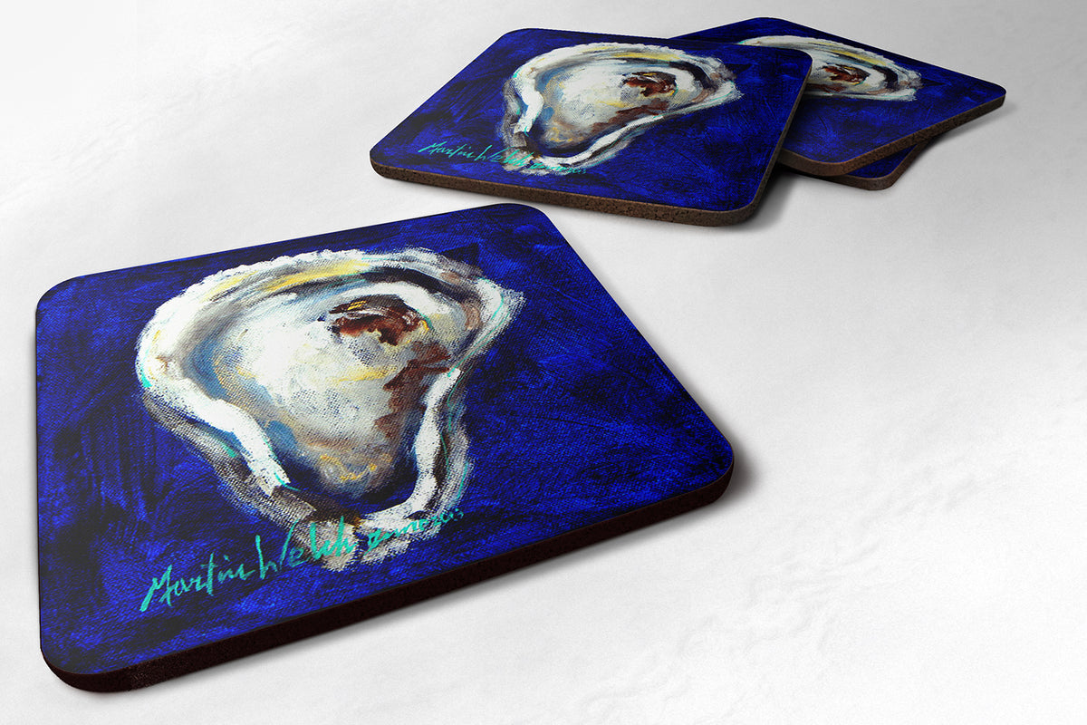 Set of 4 Oyster One Shell Foam Coasters - the-store.com
