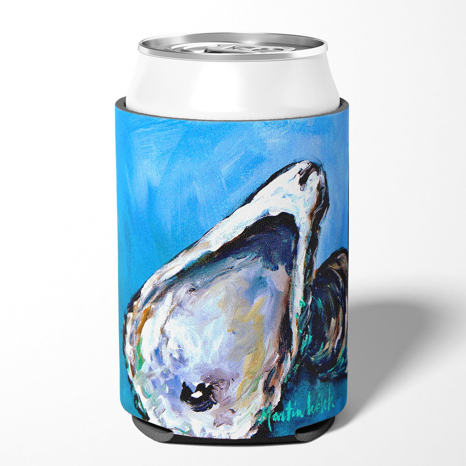 Oyster Oyster Blue Can or Bottle Beverage Insulator Hugger