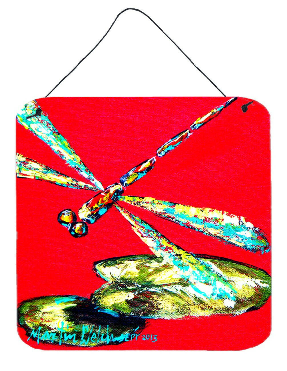 Insect - Dragonfly Shoo-Fly Aluminium Metal Wall or Door Hanging Prints by Caroline&#39;s Treasures