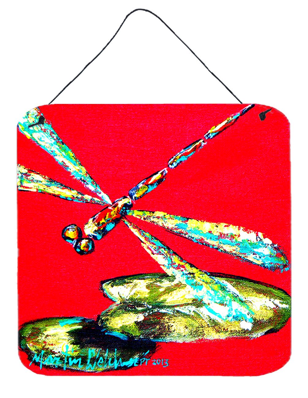 Insect - Dragonfly Shoo-Fly Aluminium Metal Wall or Door Hanging Prints by Caroline's Treasures