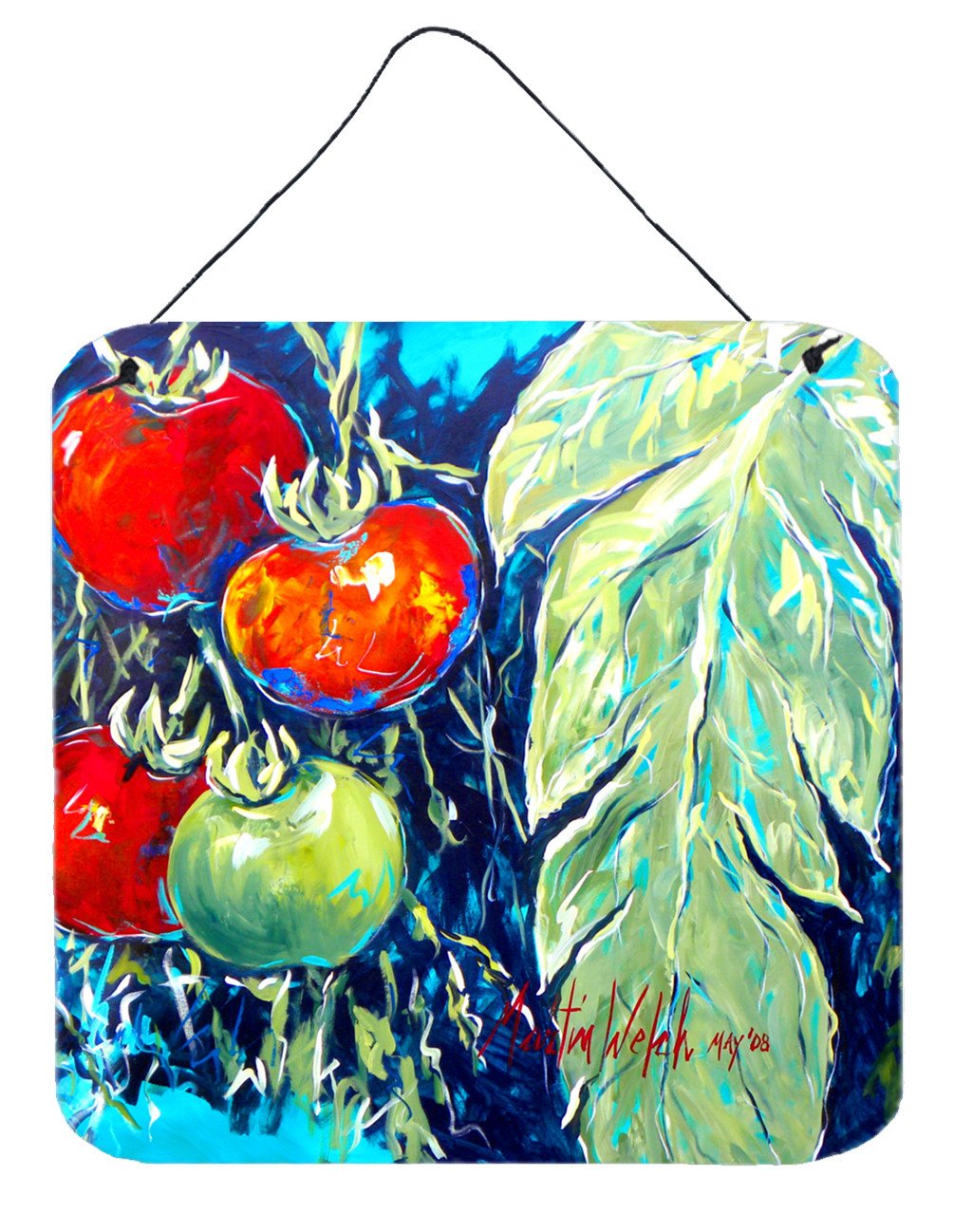 Vegetables - Tomato Tomaeto-Tomaato Aluminium Metal Wall or Door Hanging Prints by Caroline&#39;s Treasures