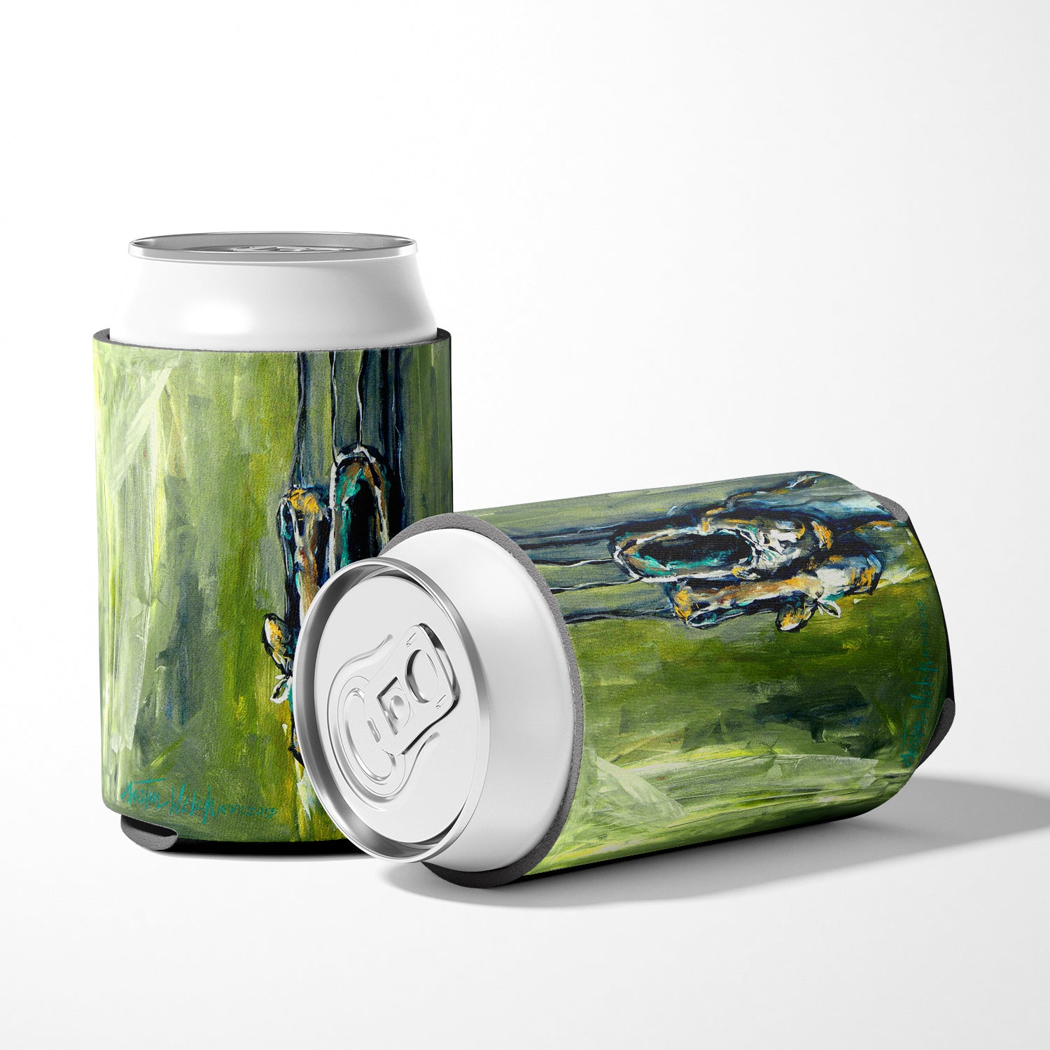 Ballet Topal Green Can or Bottle Beverage Insulator Hugger.