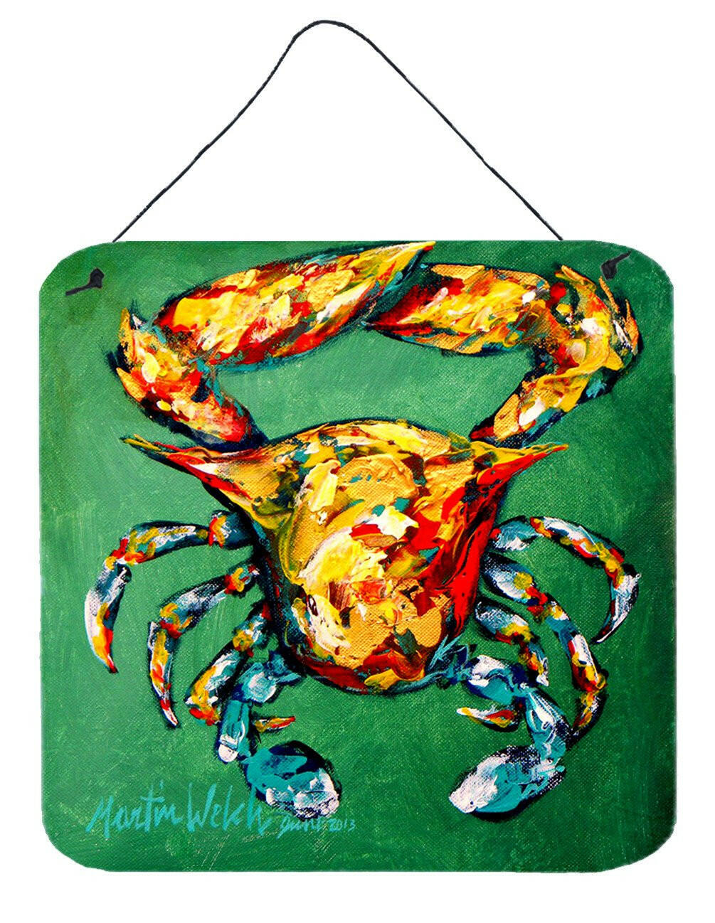 Crab Two Snaps Aluminium Metal Wall or Door Hanging Prints by Caroline&#39;s Treasures