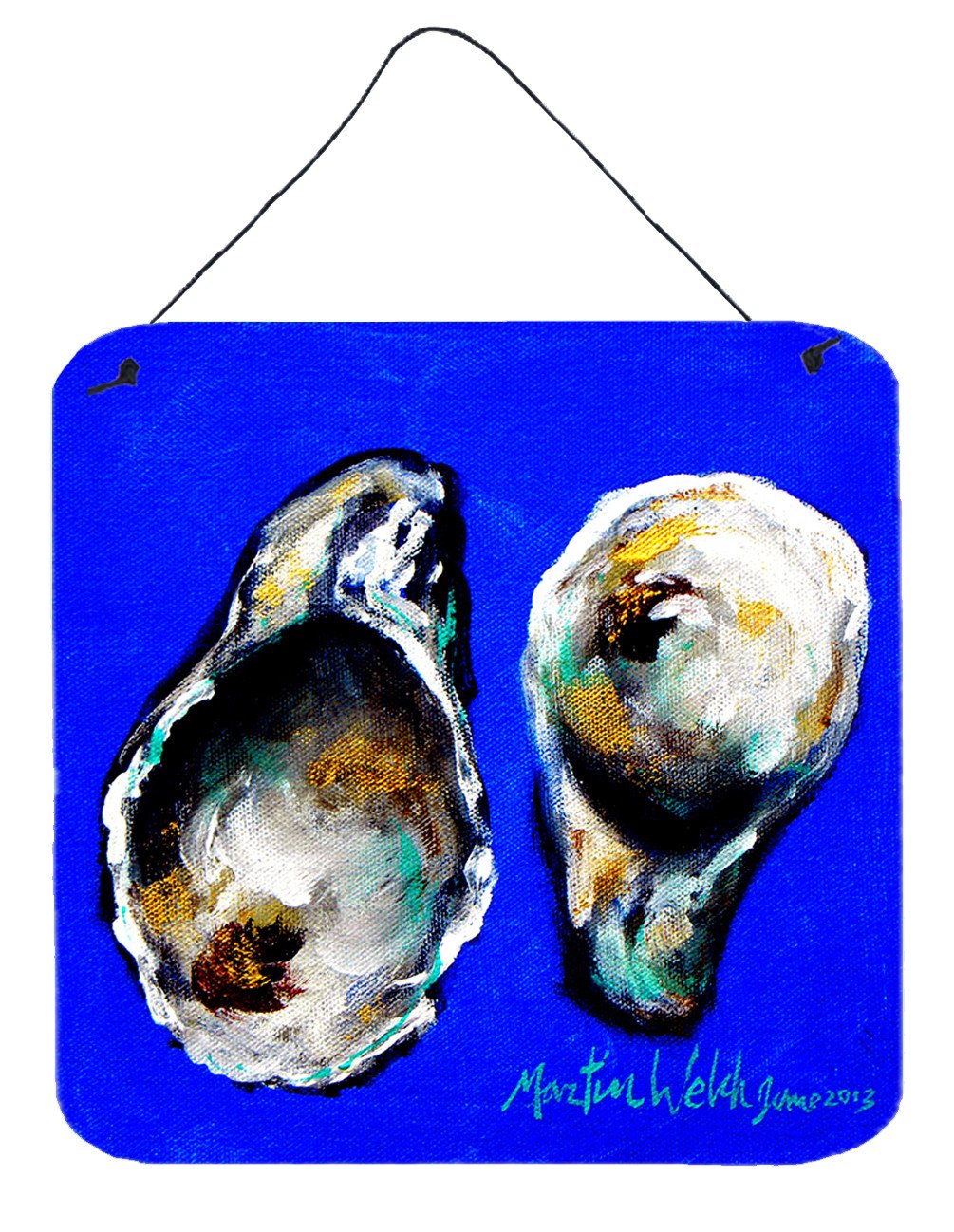 Oyster Up and Down Aluminium Metal Wall or Door Hanging Prints by Caroline&#39;s Treasures