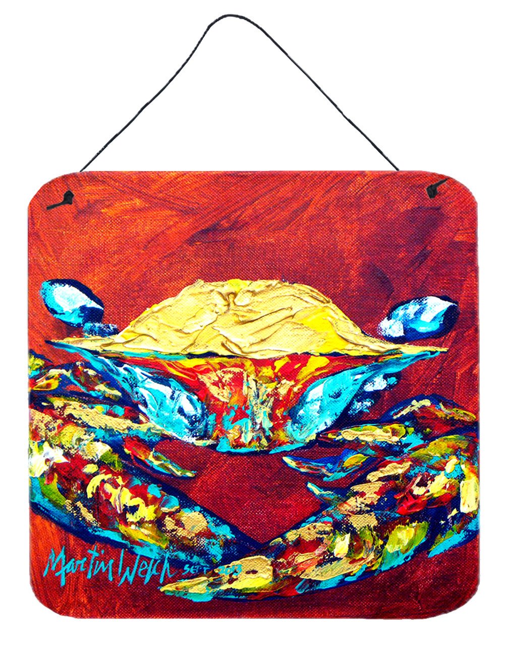 Crab Wrinkles Aluminium Metal Wall or Door Hanging Prints by Caroline&#39;s Treasures