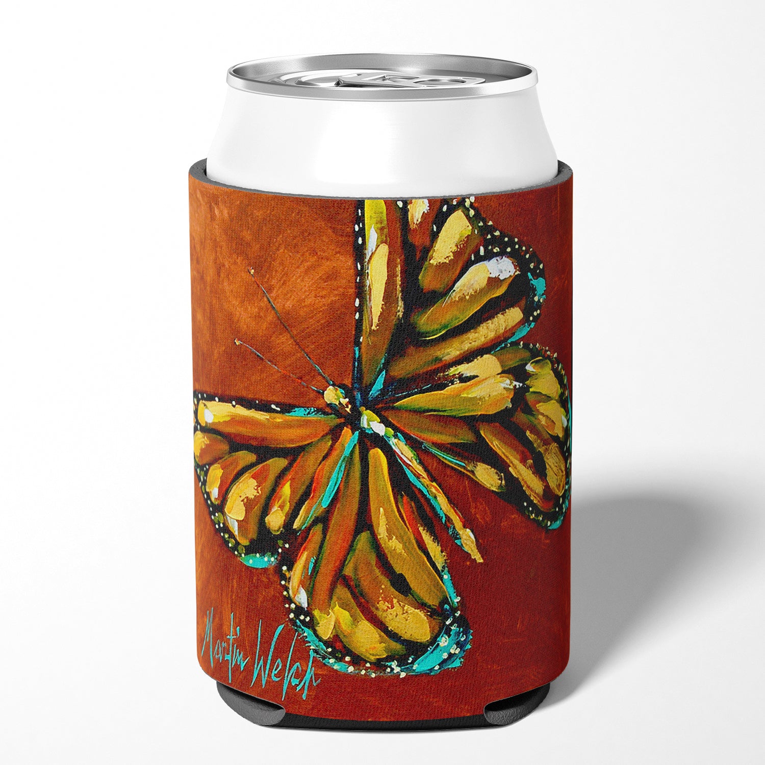Insect - Butterly Butterfy Can or Bottle Beverage Insulator Hugger.