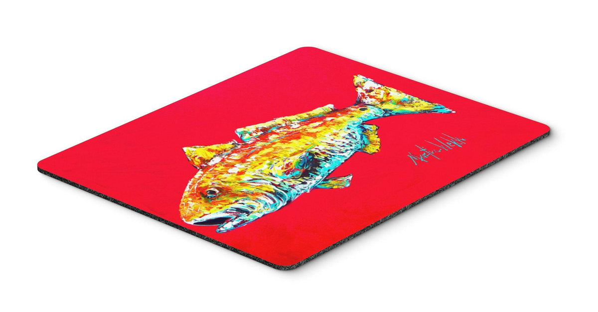 Fish - Red Fish Alphonzo Mouse Pad, Hot Pad or Trivet by Caroline&#39;s Treasures