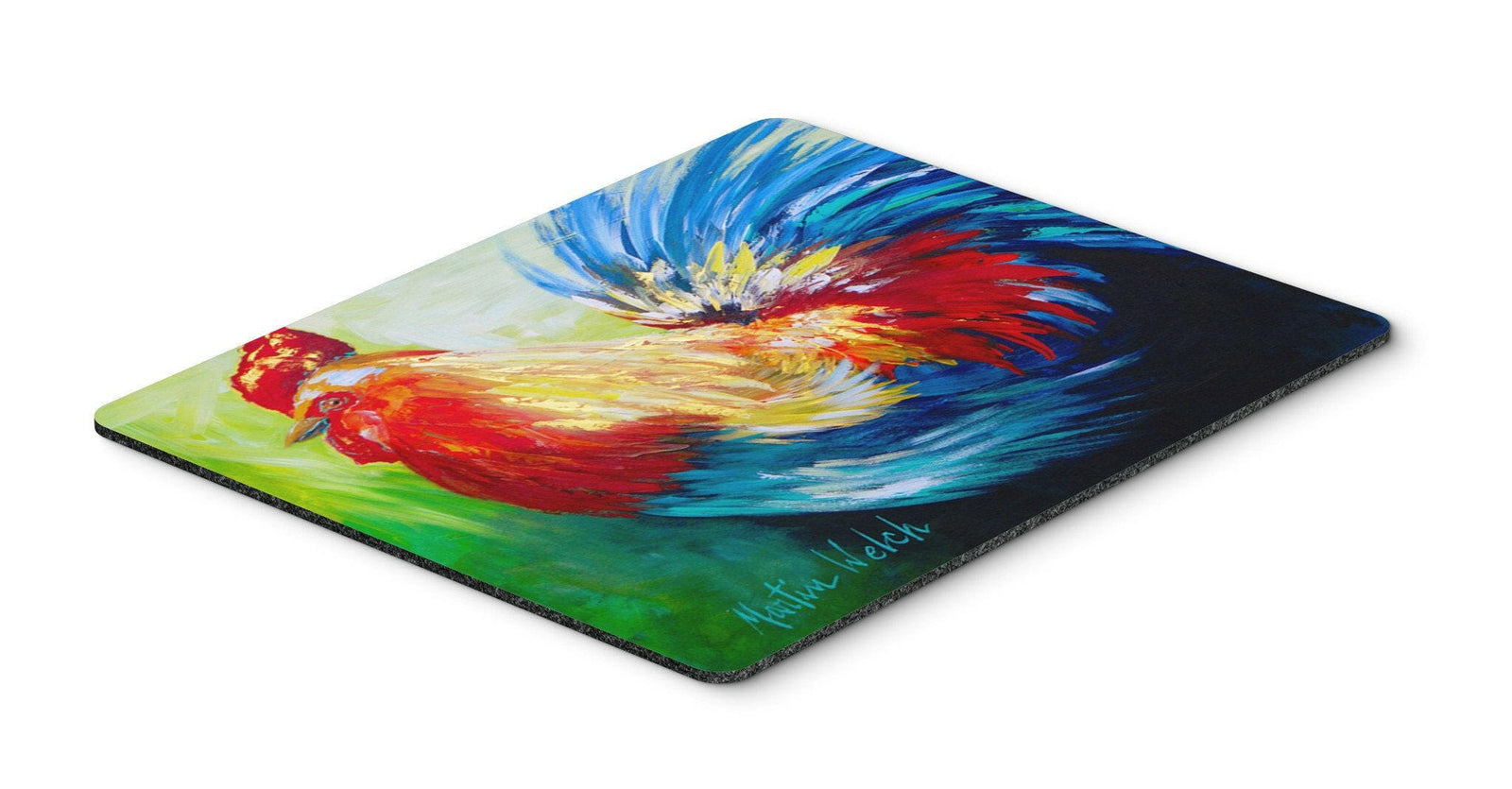 Bird - Rooster Chief Big Feathers Mouse Pad, Hot Pad or Trivet by Caroline's Treasures