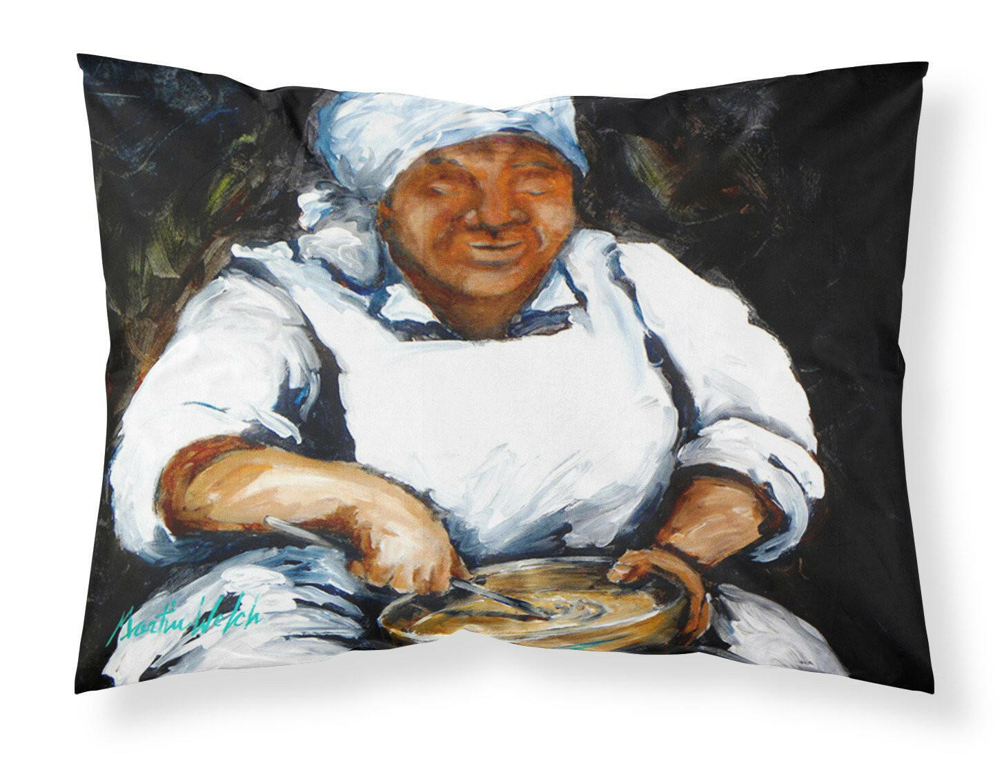 Hot Water Cornbread Moisture wicking Fabric standard pillowcase by Caroline's Treasures