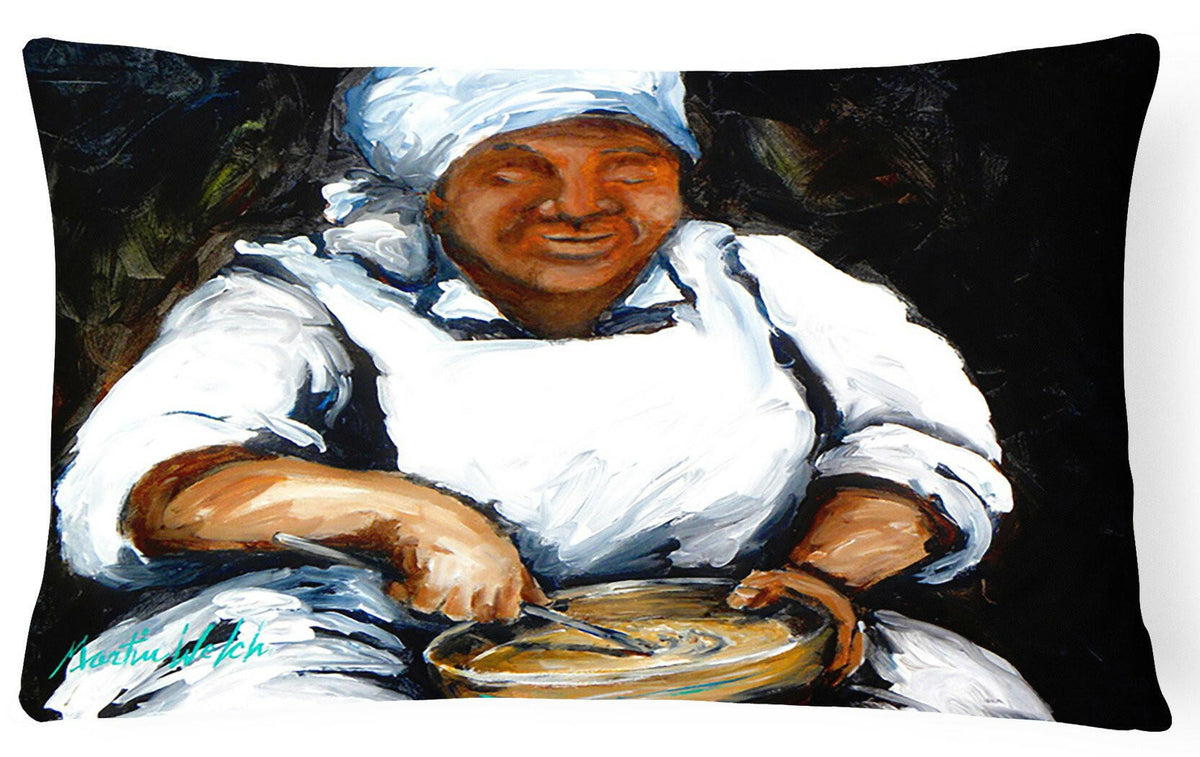 Hot Water Cornbread    Canvas Fabric Decorative Pillow by Caroline&#39;s Treasures