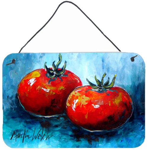 Vegetables - Tomatoes Red Toes Aluminium Metal Wall or Door Hanging Prints by Caroline&#39;s Treasures