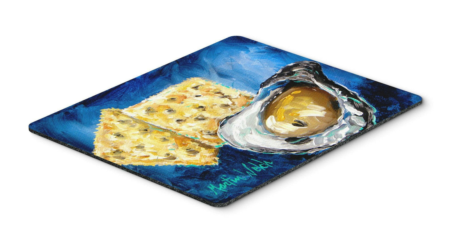 Oysters Two Crackers Mouse Pad, Hot Pad or Trivet by Caroline's Treasures