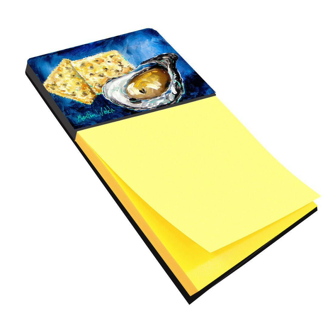 Oysters Two Crackers Refiillable Sticky Note Holder or Postit Note Dispenser MW1089SN by Caroline&#39;s Treasures