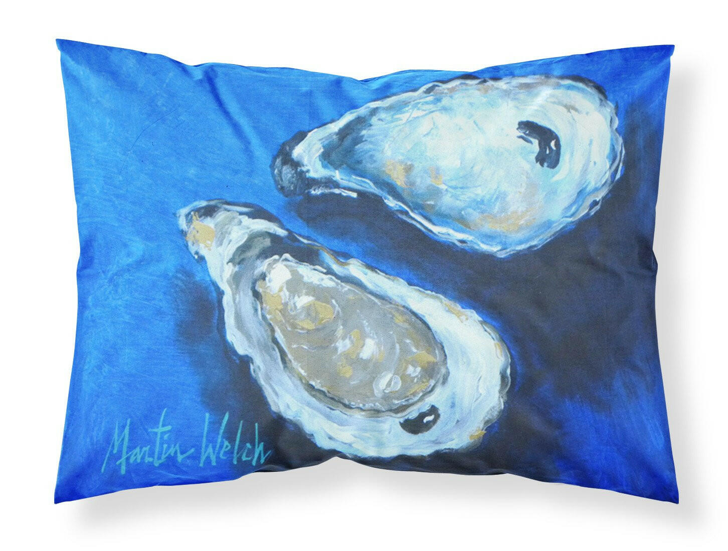 Oysters Seafood Four Moisture wicking Fabric standard pillowcase by Caroline's Treasures