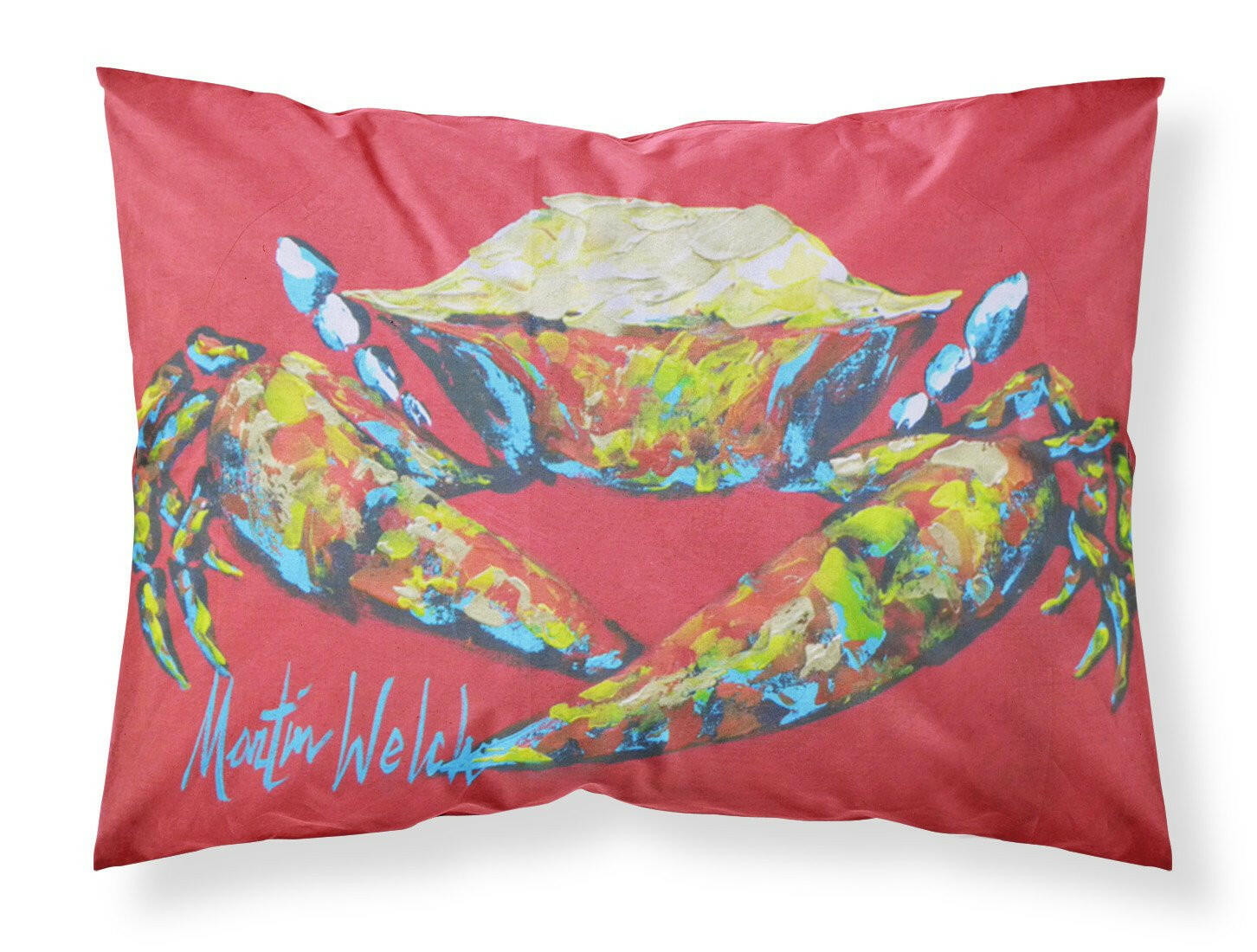 Crab Seafood One Moisture wicking Fabric standard pillowcase by Caroline's Treasures