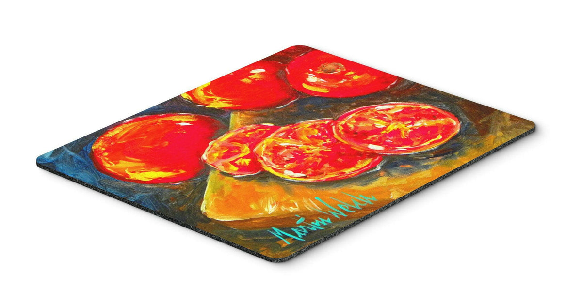 Vegetables - Tomatoes Slice It Up Mouse Pad, Hot Pad or Trivet by Caroline&#39;s Treasures