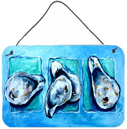 Oysters Oyster + Oyster = Oysters Aluminium Metal Wall or Door Hanging Prints by Caroline&#39;s Treasures