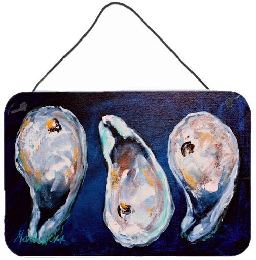 Oysters Give Me More Aluminium Metal Wall or Door Hanging Prints by Caroline&#39;s Treasures