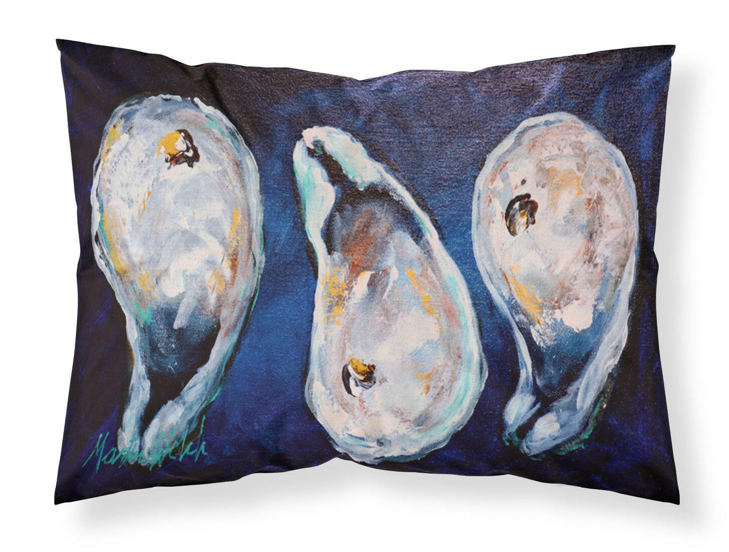 Oysters Give Me More Moisture wicking Fabric standard pillowcase by Caroline's Treasures