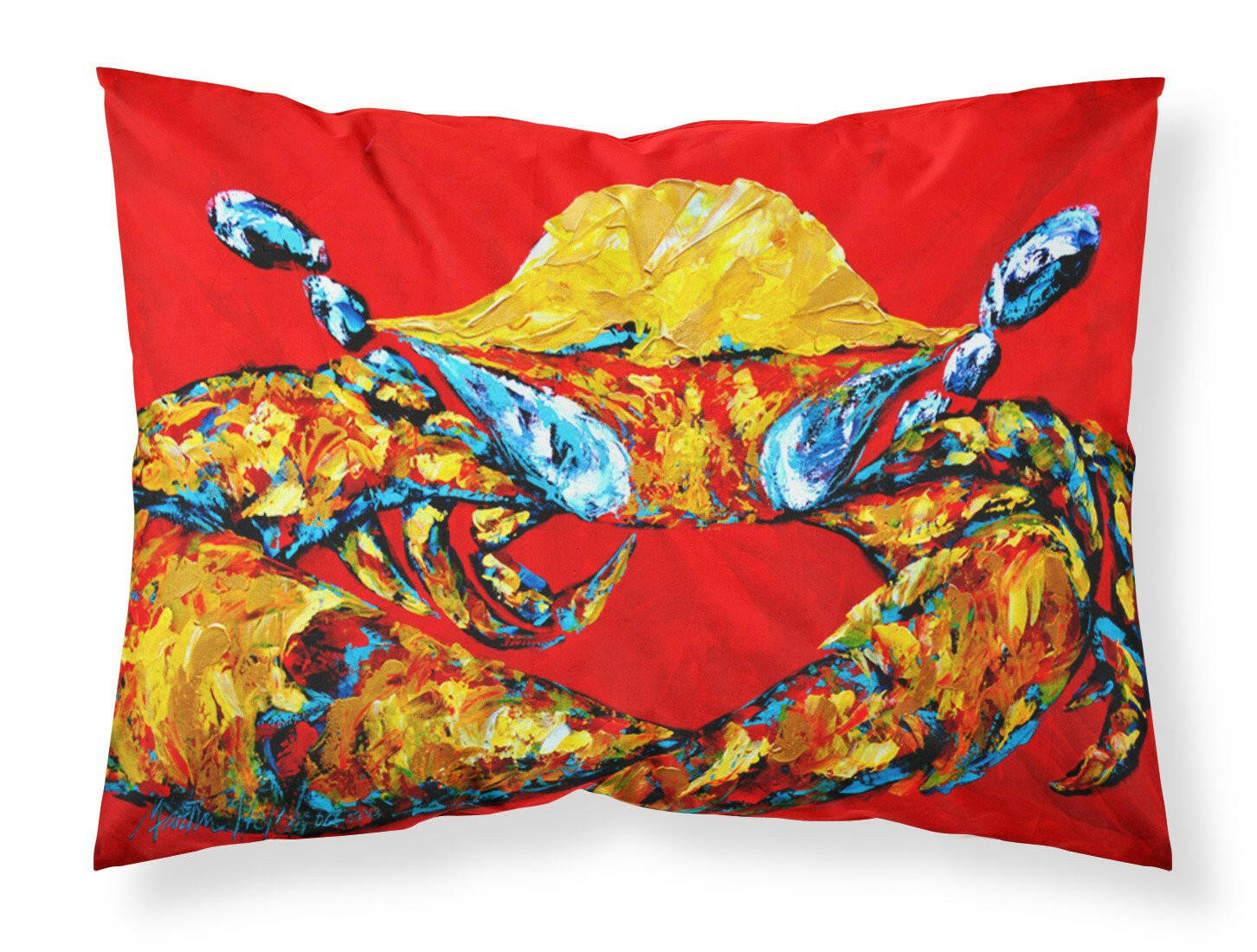 Crab Fat and Sassy Moisture wicking Fabric standard pillowcase by Caroline's Treasures