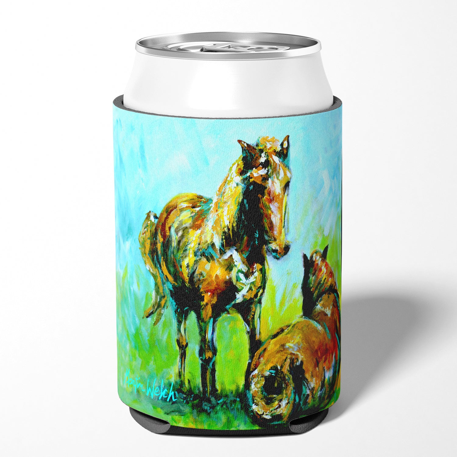 Horse Grazin Can or Bottle Beverage Insulator Hugger