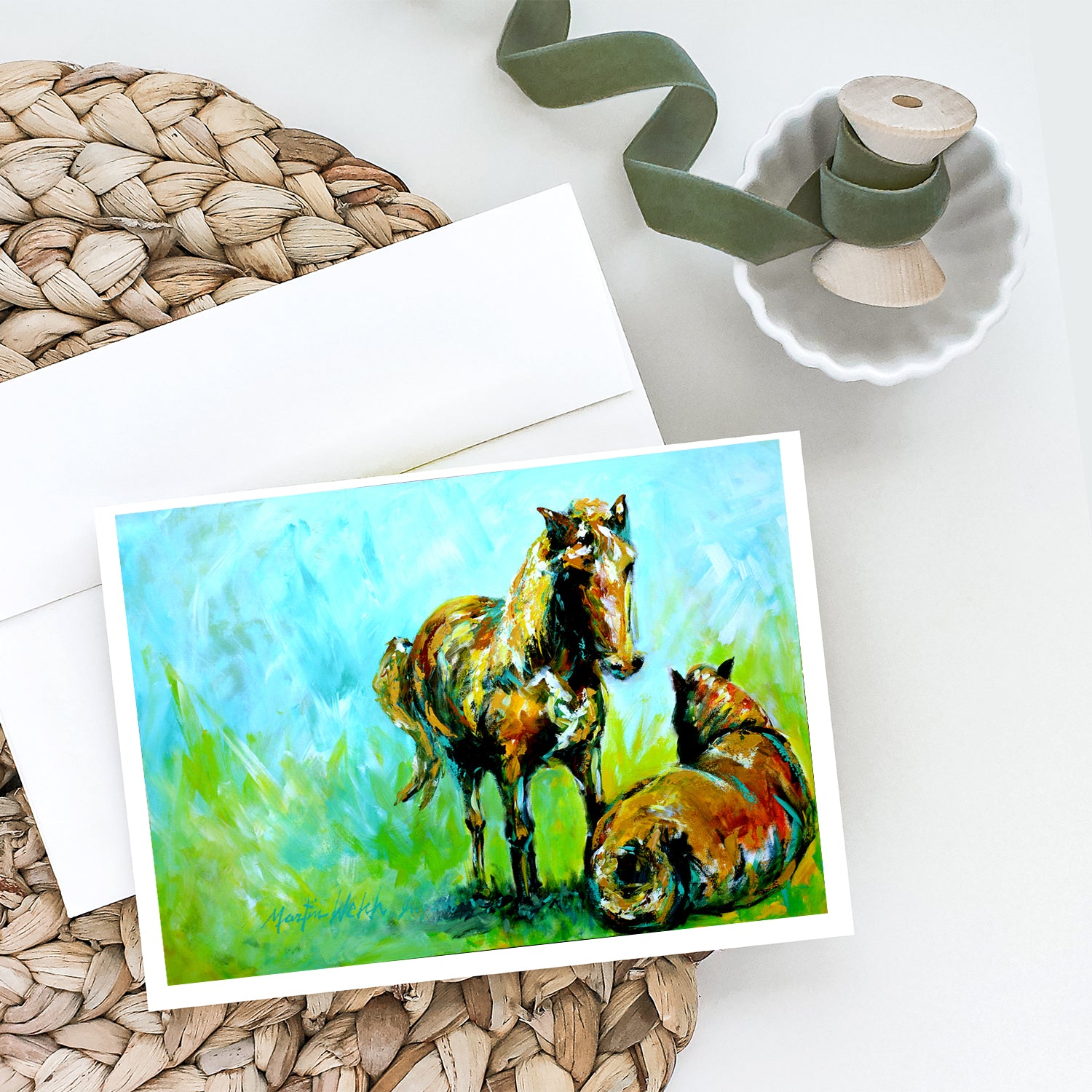 Buy this Horse Grazin Greeting Cards Pack of 8