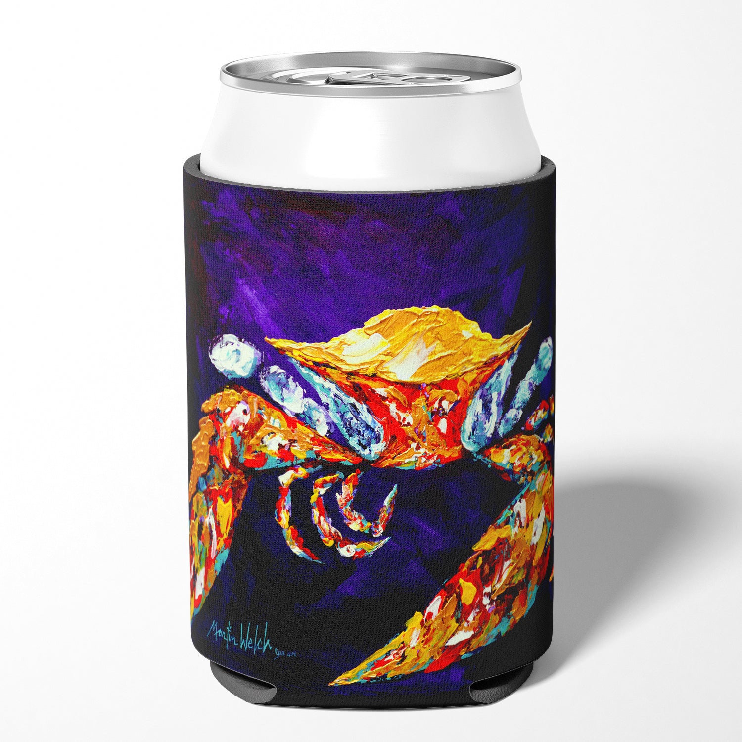 Crab The Right Stuff Can or Bottle Beverage Insulator Hugger.