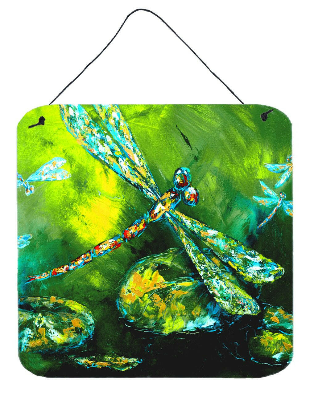 Insect - Dragonfly Summer Flies Aluminium Metal Wall or Door Hanging Prints by Caroline's Treasures