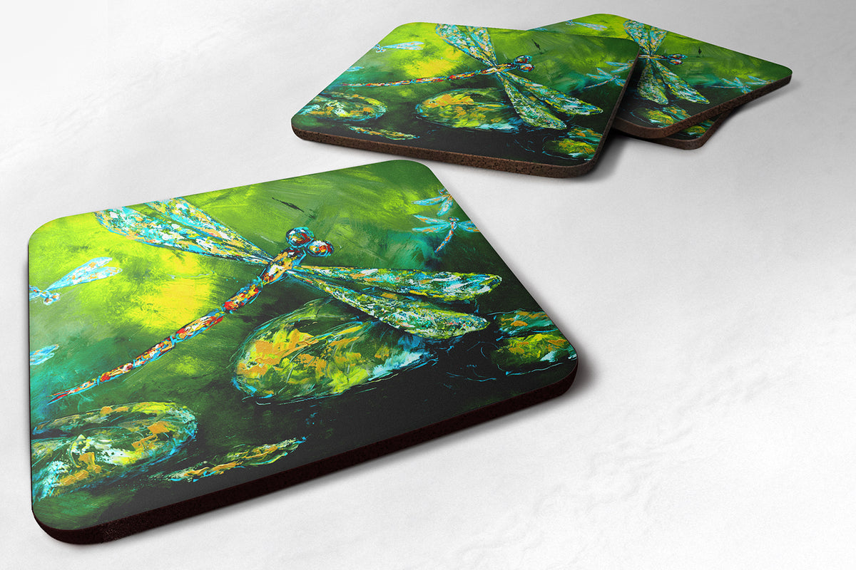 Set of 4 Insect - Dragonfly Summer Flies Foam Coasters - the-store.com