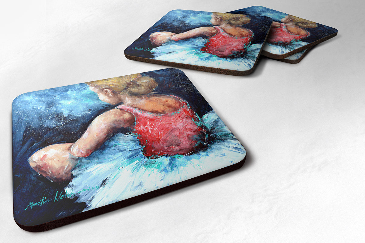 Set of 4 Ballet Star Struck Foam Coasters - the-store.com