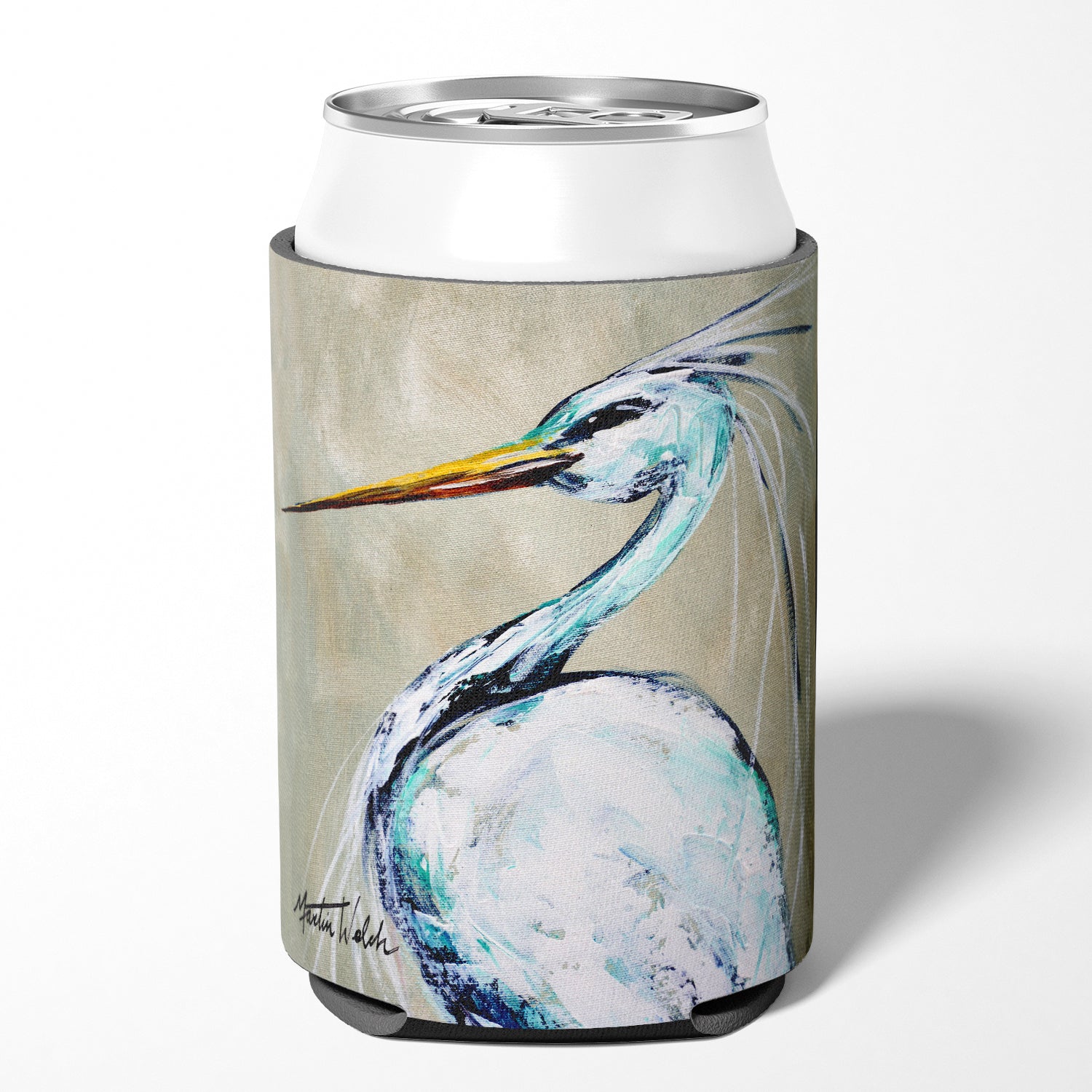 Bird - Heron Smitty's Brother Can or Bottle Beverage Insulator Hugger.