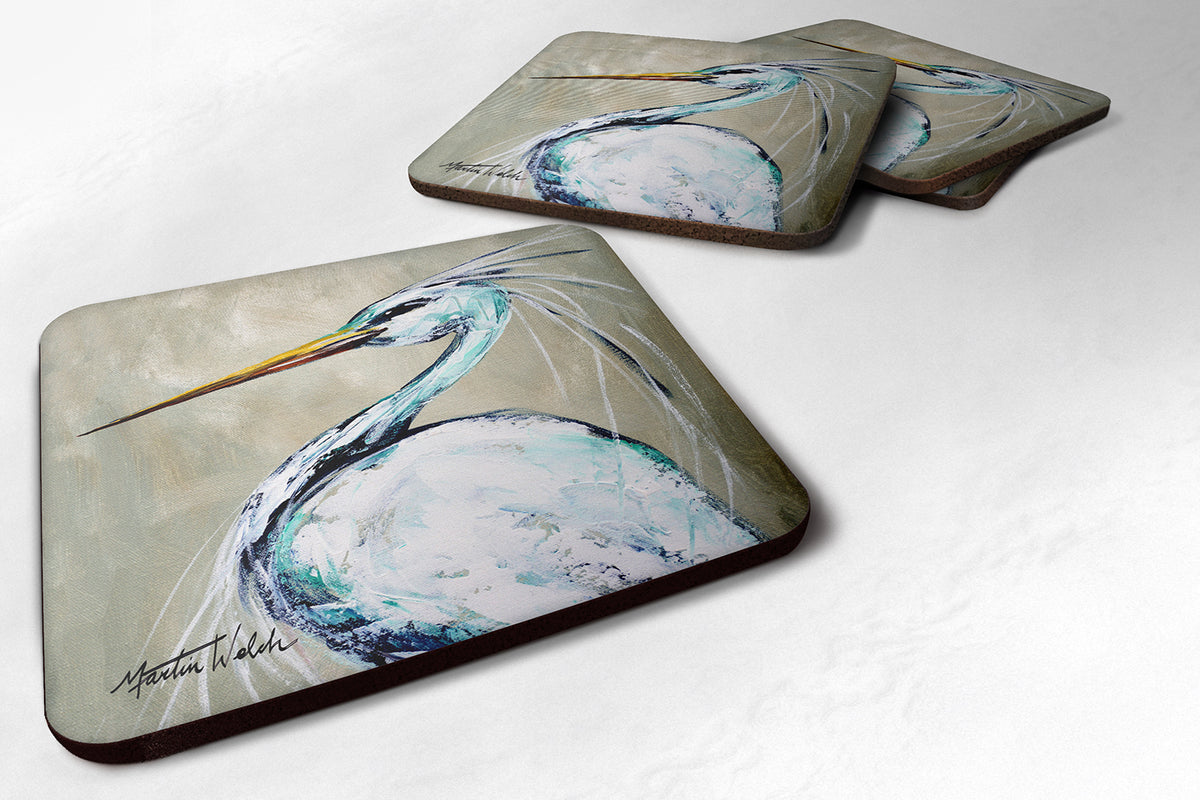 Set of 4 Bird - Heron Smitty&#39;s Brother Foam Coasters - the-store.com