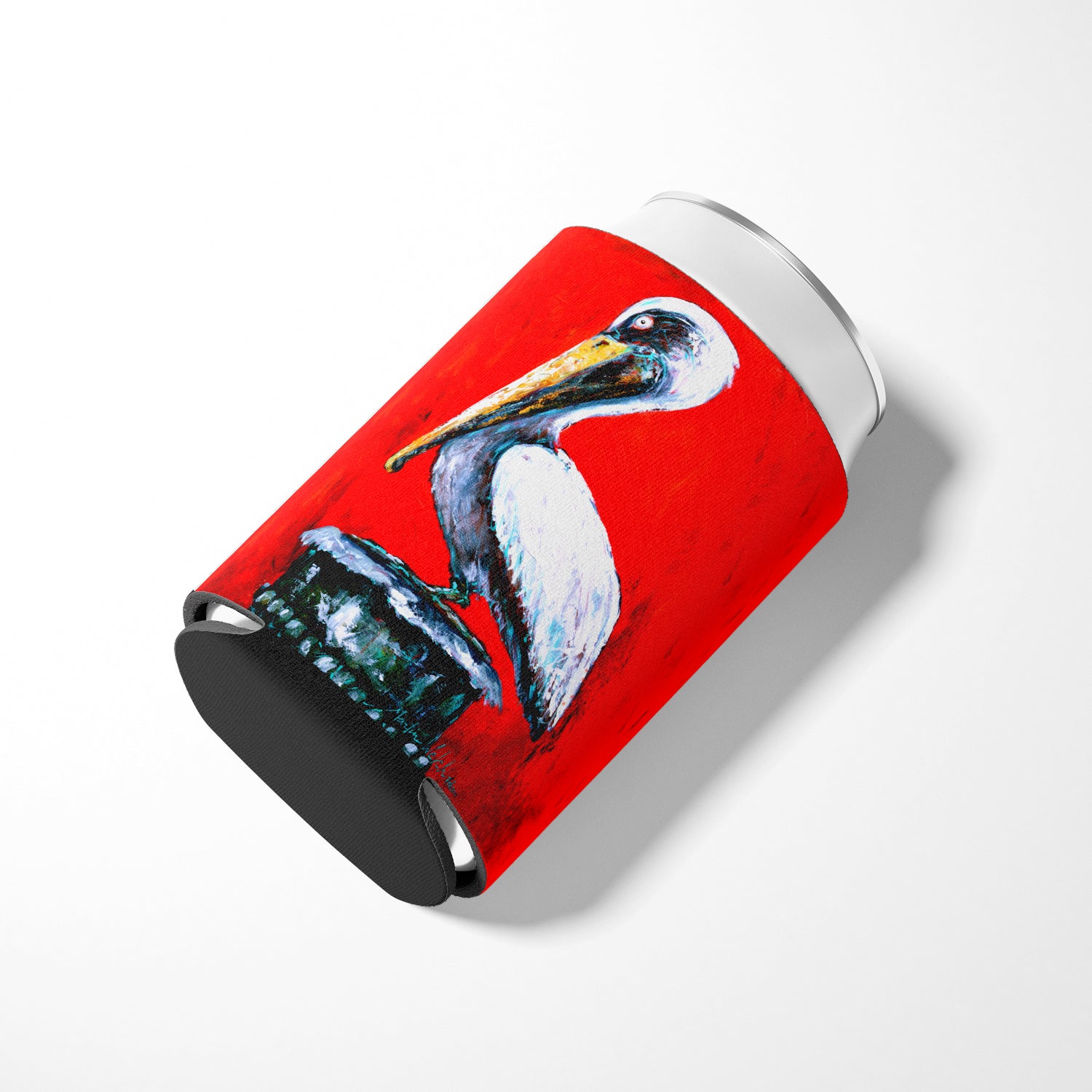 Bird - Pelican Red Dawn Can or Bottle Beverage Insulator Hugger
