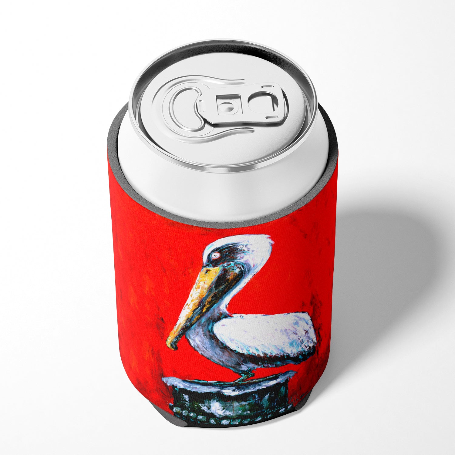 Bird - Pelican Red Dawn Can or Bottle Beverage Insulator Hugger.