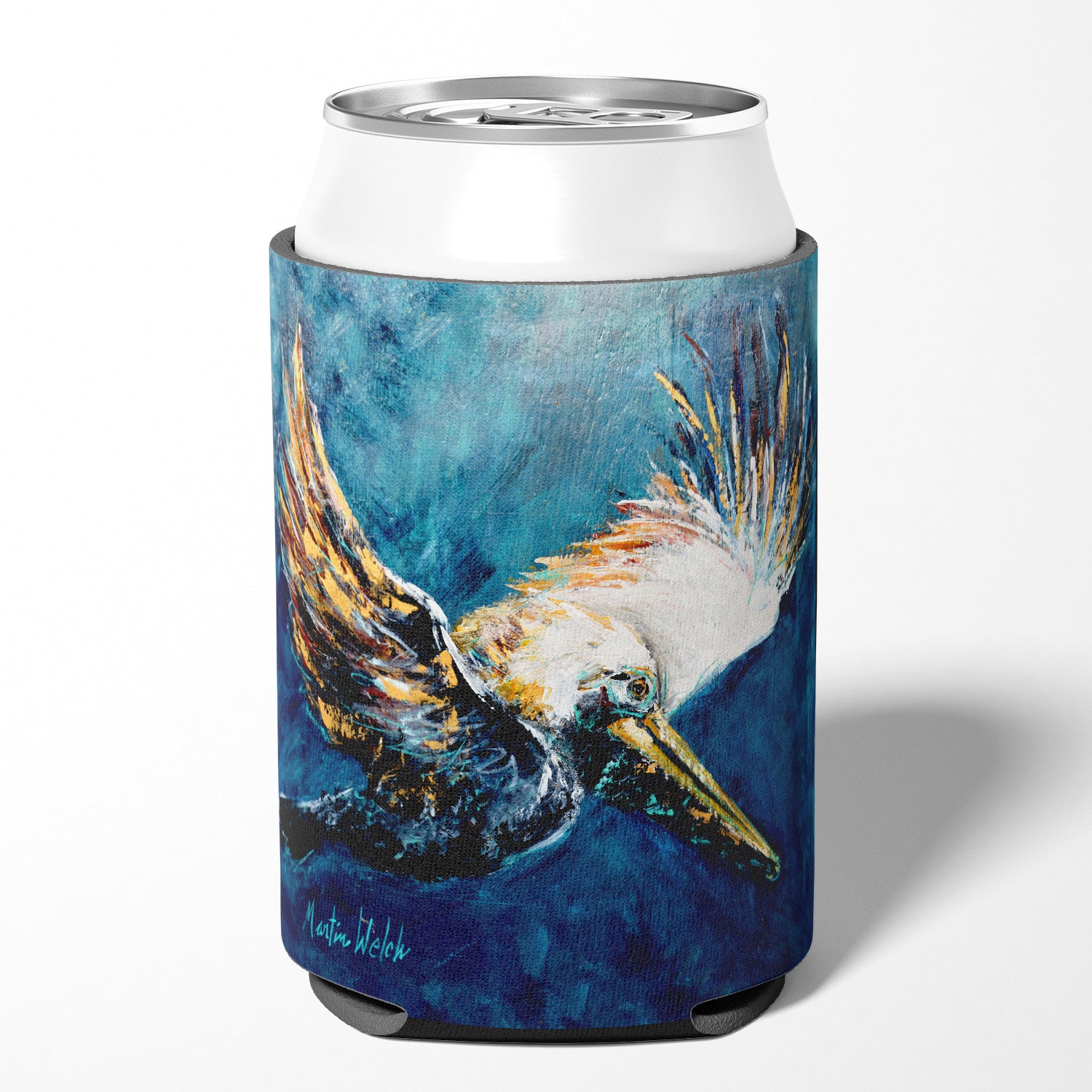Bird - Pelican Go For It Can or Bottle Beverage Insulator Hugger.