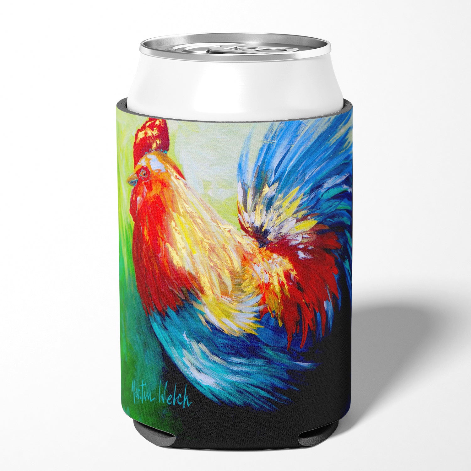 Bird - Rooster Chief Big Feathers Can or Bottle Beverage Insulator Hugger