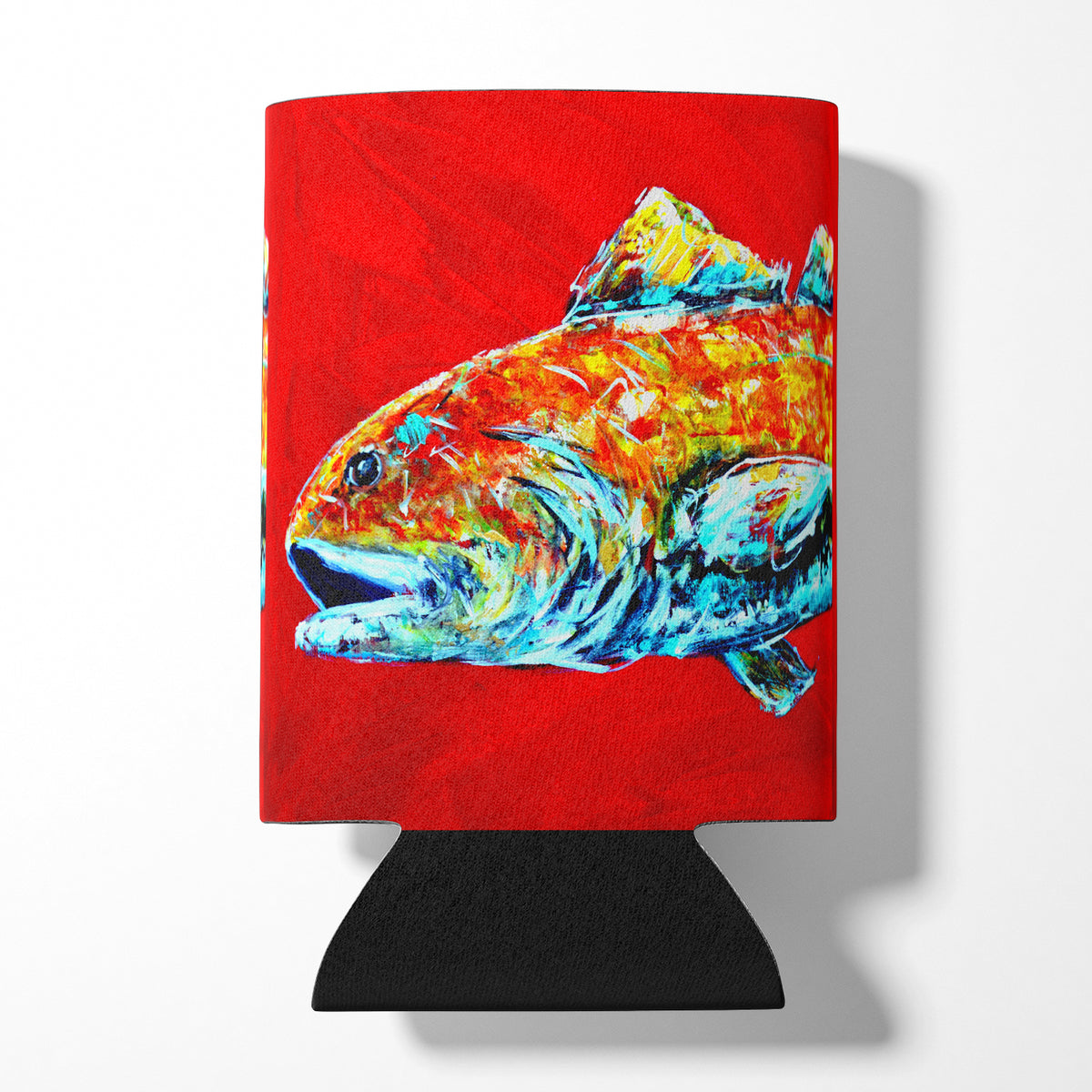 Fish - Red Fish Alphonzo Head Can or Bottle Beverage Insulator Hugger