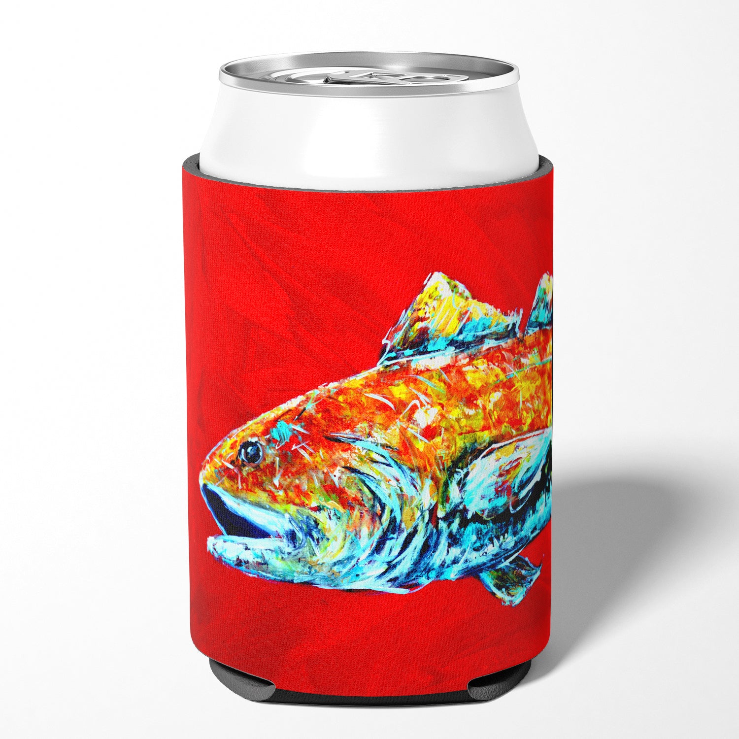Fish - Red Fish Alphonzo Head Can or Bottle Beverage Insulator Hugger