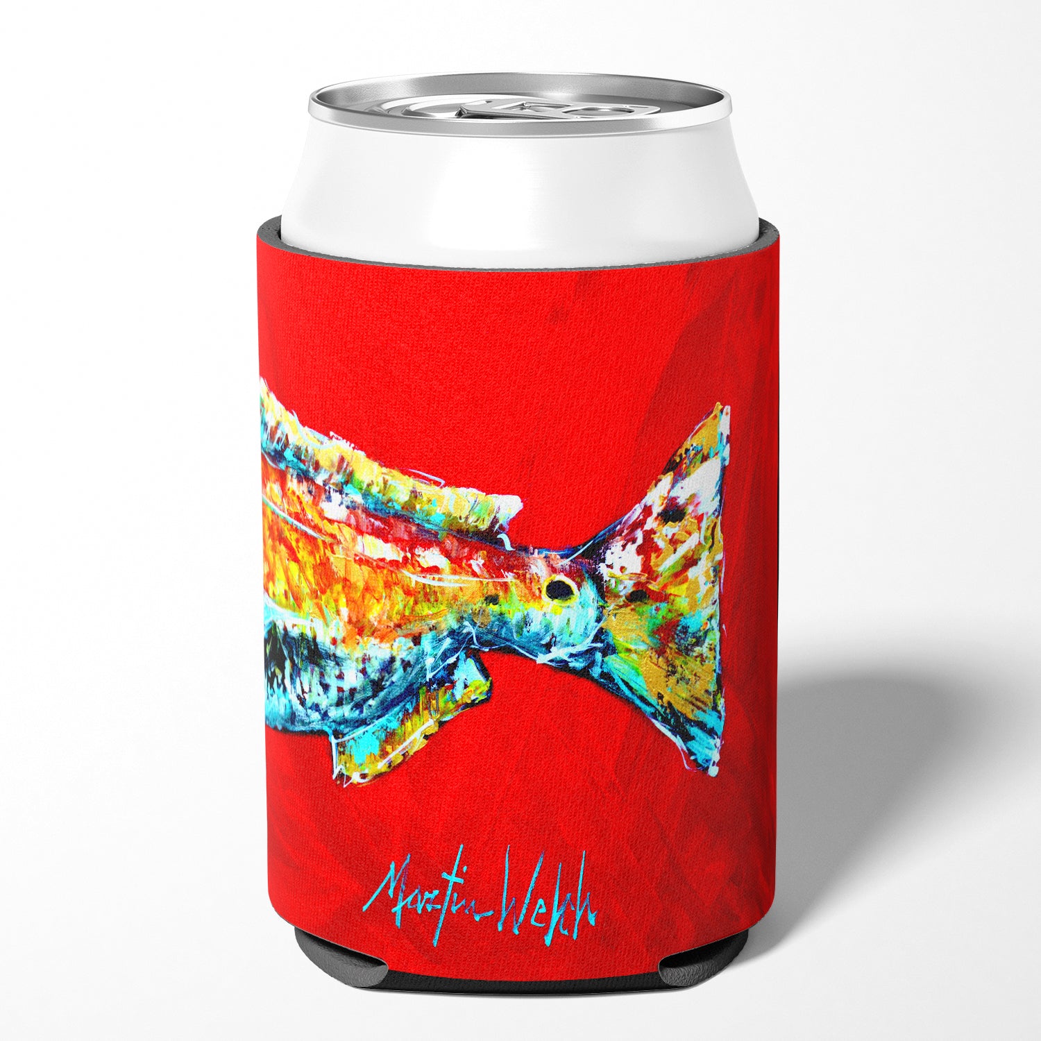 Fish - Red Fish Alphonzo Tail Can or Bottle Beverage Insulator Hugger