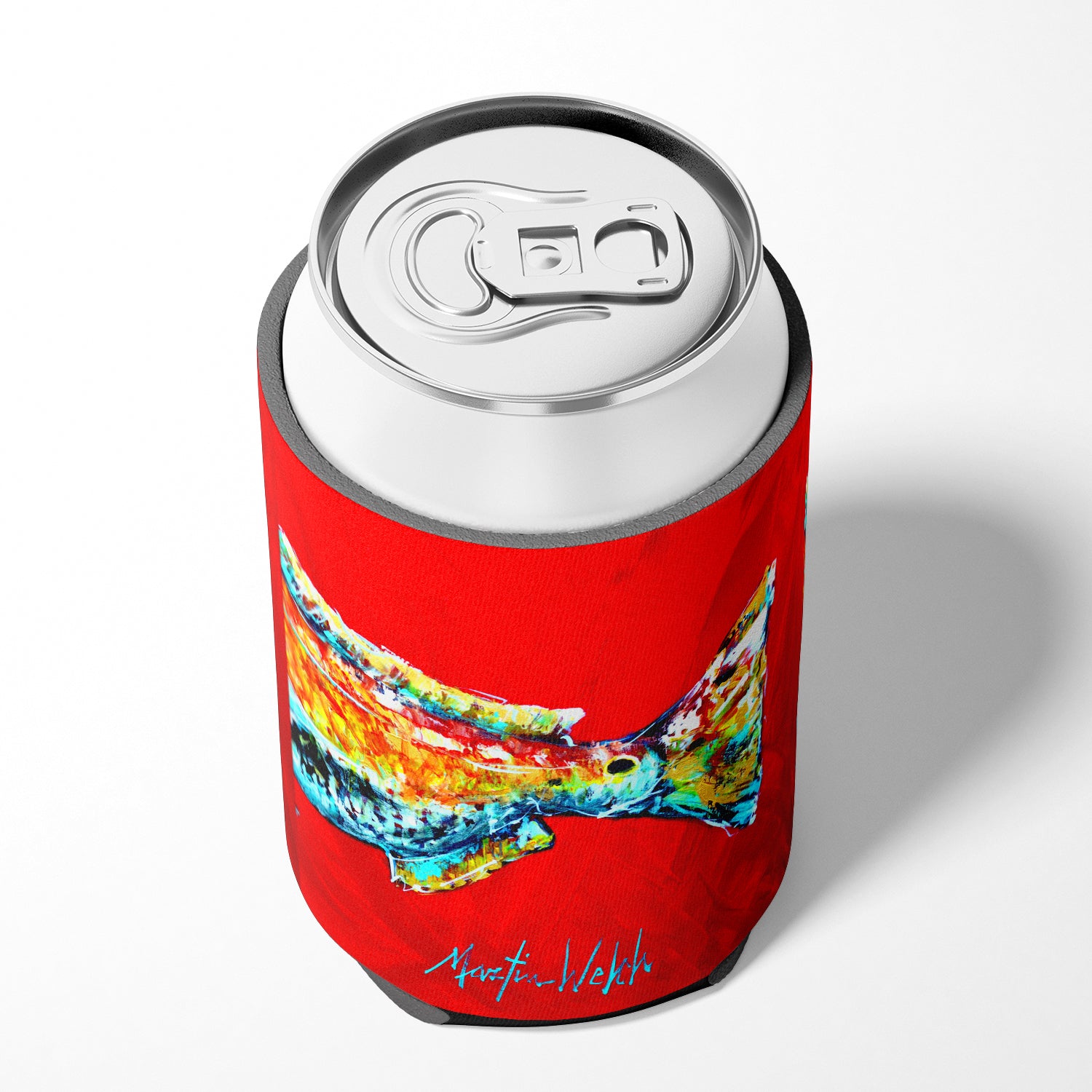 Fish - Red Fish Alphonzo Tail Can or Bottle Beverage Insulator Hugger