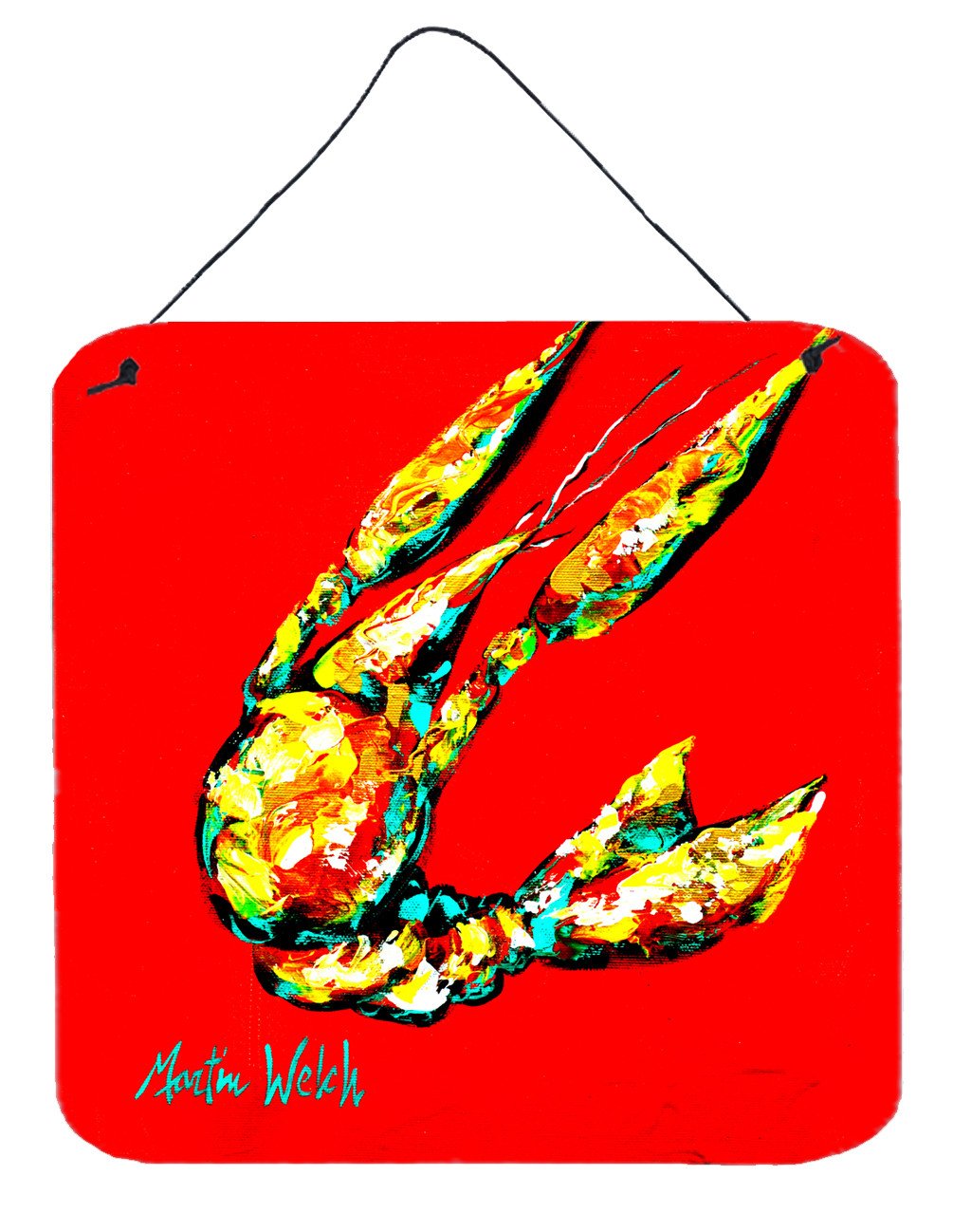 Crawfish Move Over Wall or Door Hanging Prints MW1146DS66 by Caroline&#39;s Treasures