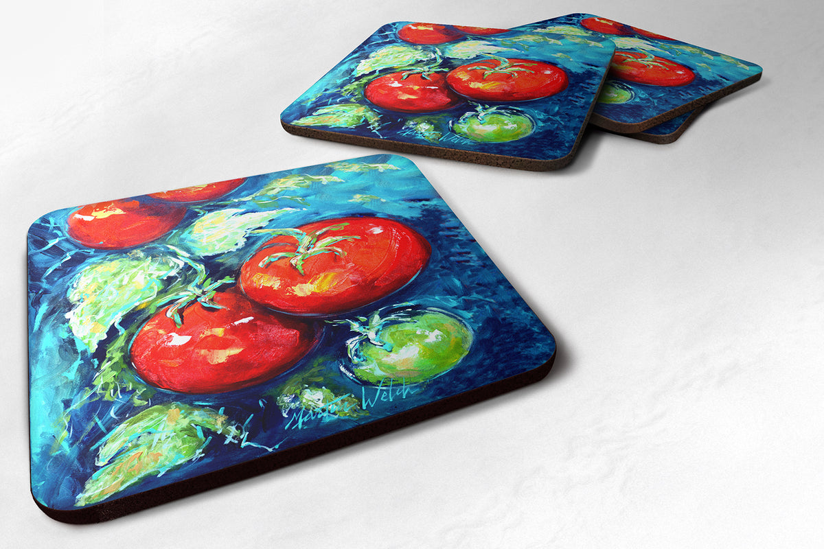 Vegetables - Tomatoes on the vine Foam Coaster MW1148FC - the-store.com