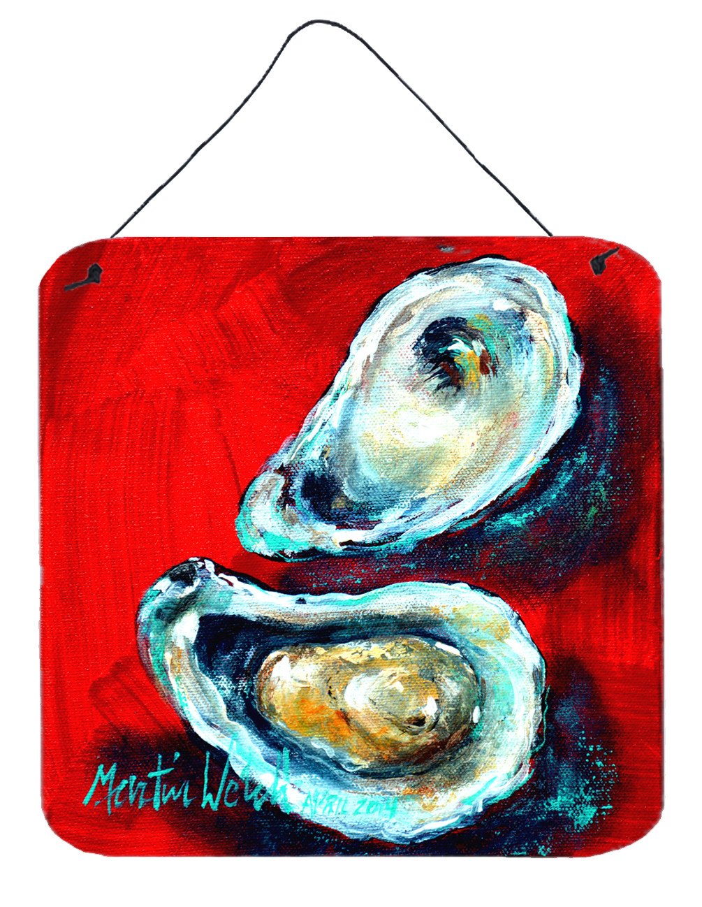 Open up Oyster Wall or Door Hanging Prints MW1149DS66 by Caroline's Treasures