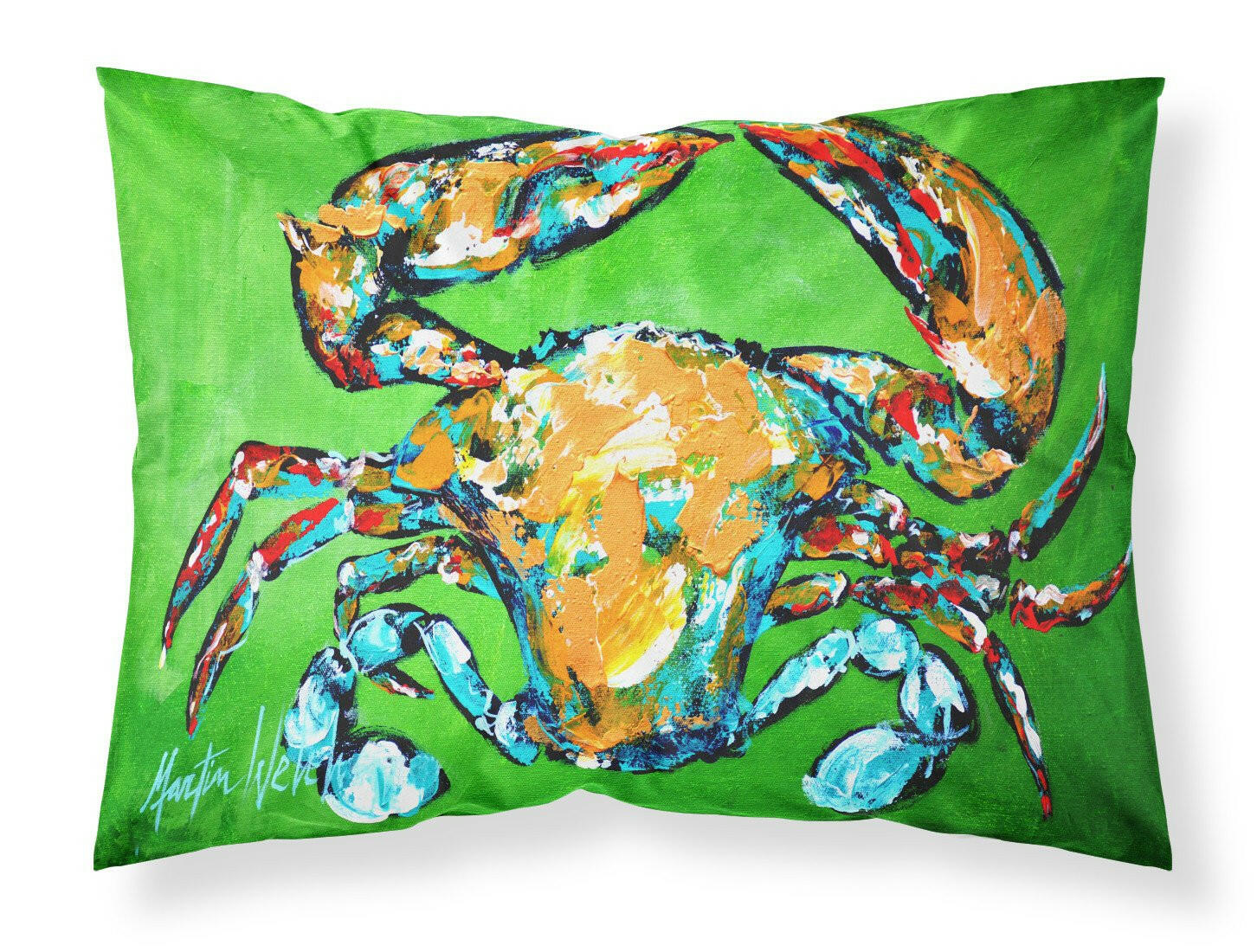 Wide Load Crab Moisture wicking Fabric standard pillowcase by Caroline's Treasures