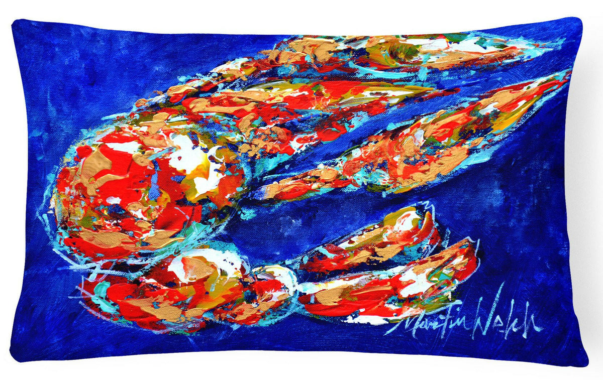 Craw Momma Crawfish   Canvas Fabric Decorative Pillow by Caroline&#39;s Treasures