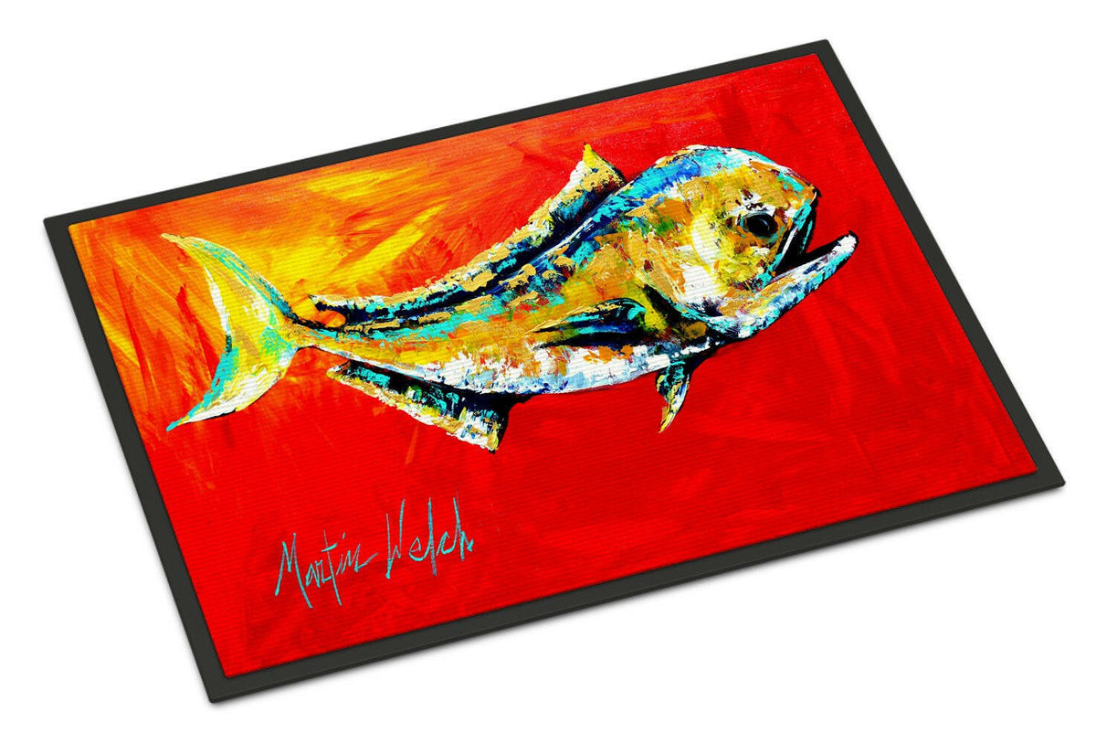 Danny Dolphin Fish Indoor or Outdoor Mat 24x36 - the-store.com
