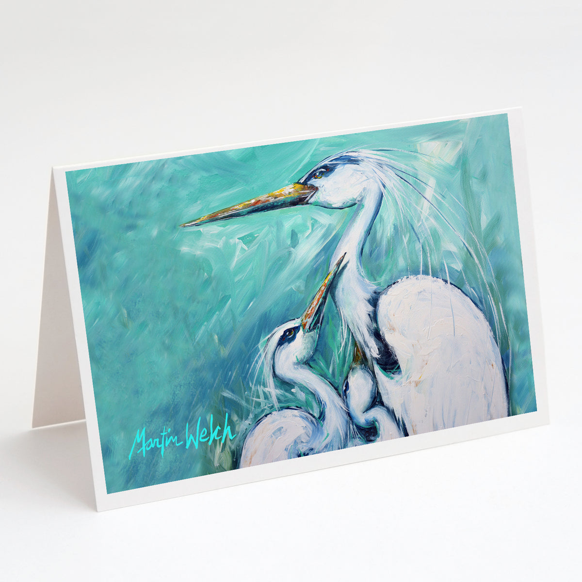 Buy this Mother&#39;s Love White Crane Greeting Cards Pack of 8